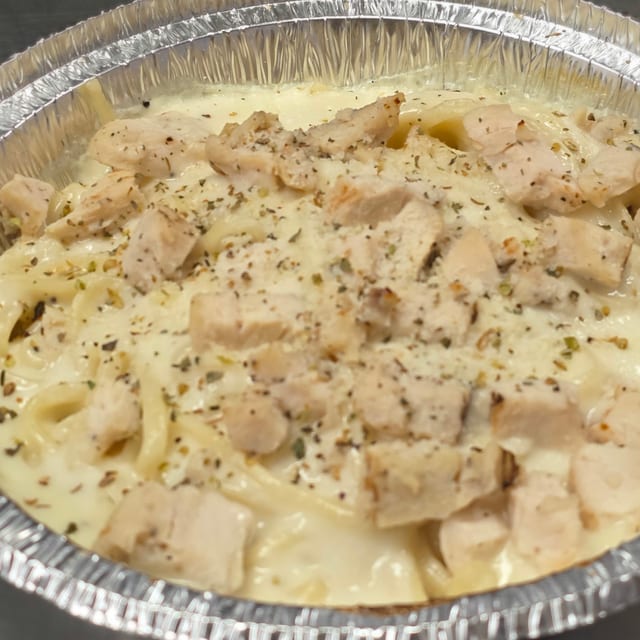 Chicken Alfredo Pasta.