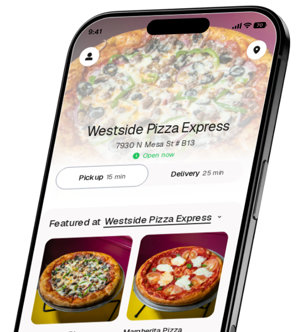 Westside Pizza Express app preview