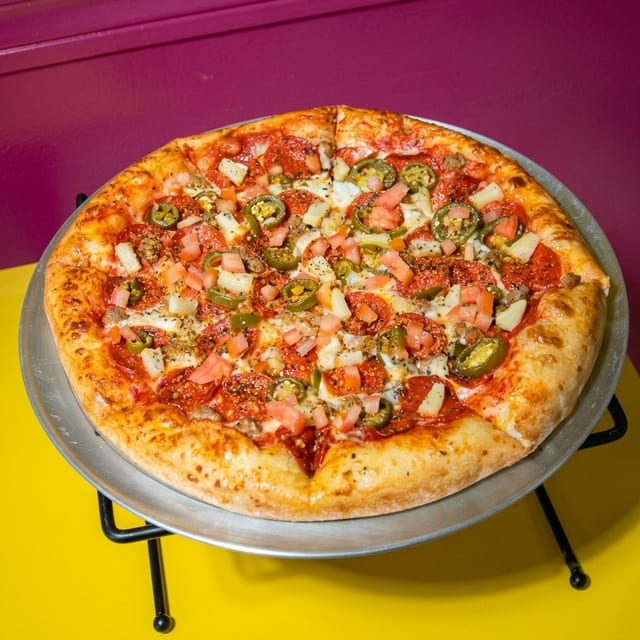 Tropical Sunset Pizza.