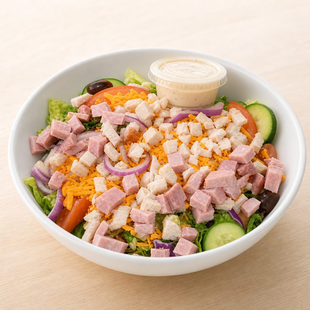 Chicken & Bacon Salad.
